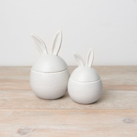 Speckle Bunny pots