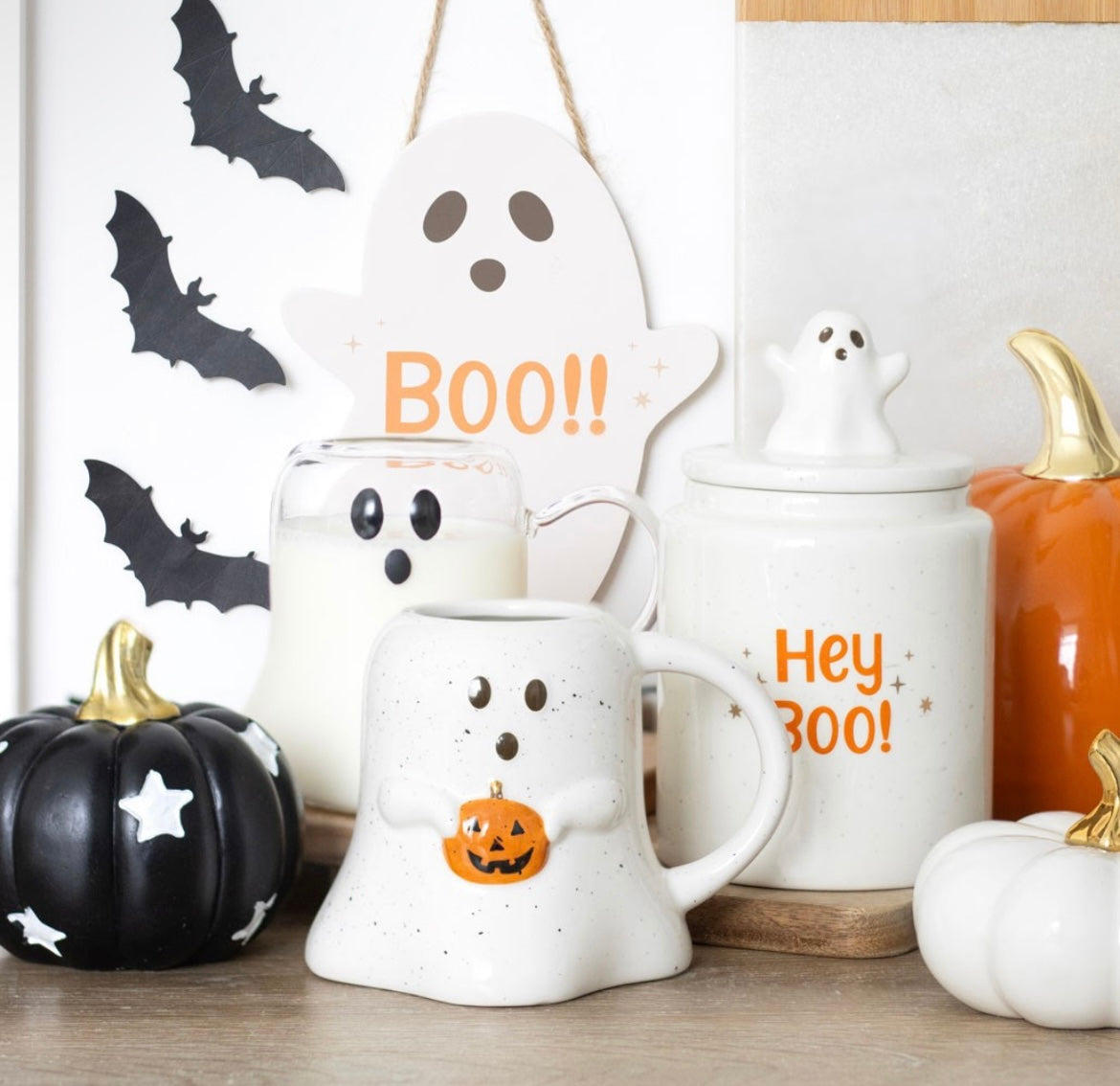 HEY BOO Ghostie Storage Jar