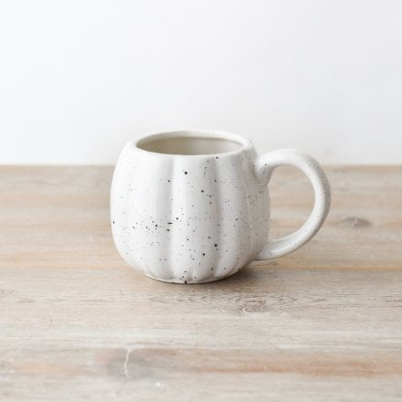 White Speckle Pumpkin Mug.