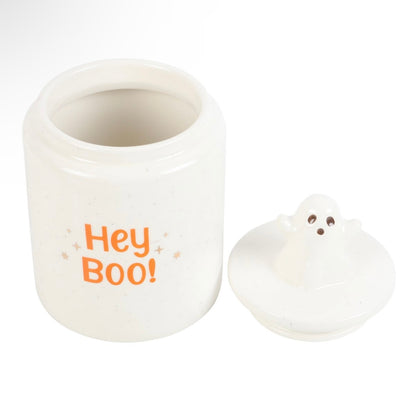 HEY BOO Ghostie Storage Jar