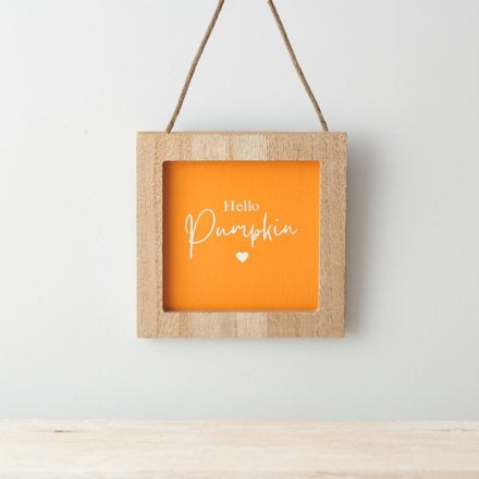 Hello Pumpkin- Wooden sign