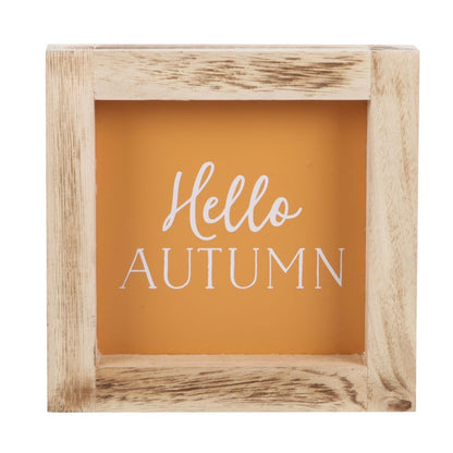 ‘Hello Autumn’ Wooden Frame Sign