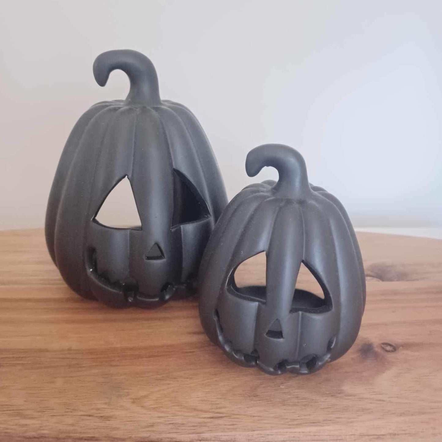 Black Pumpkin Lanterns.