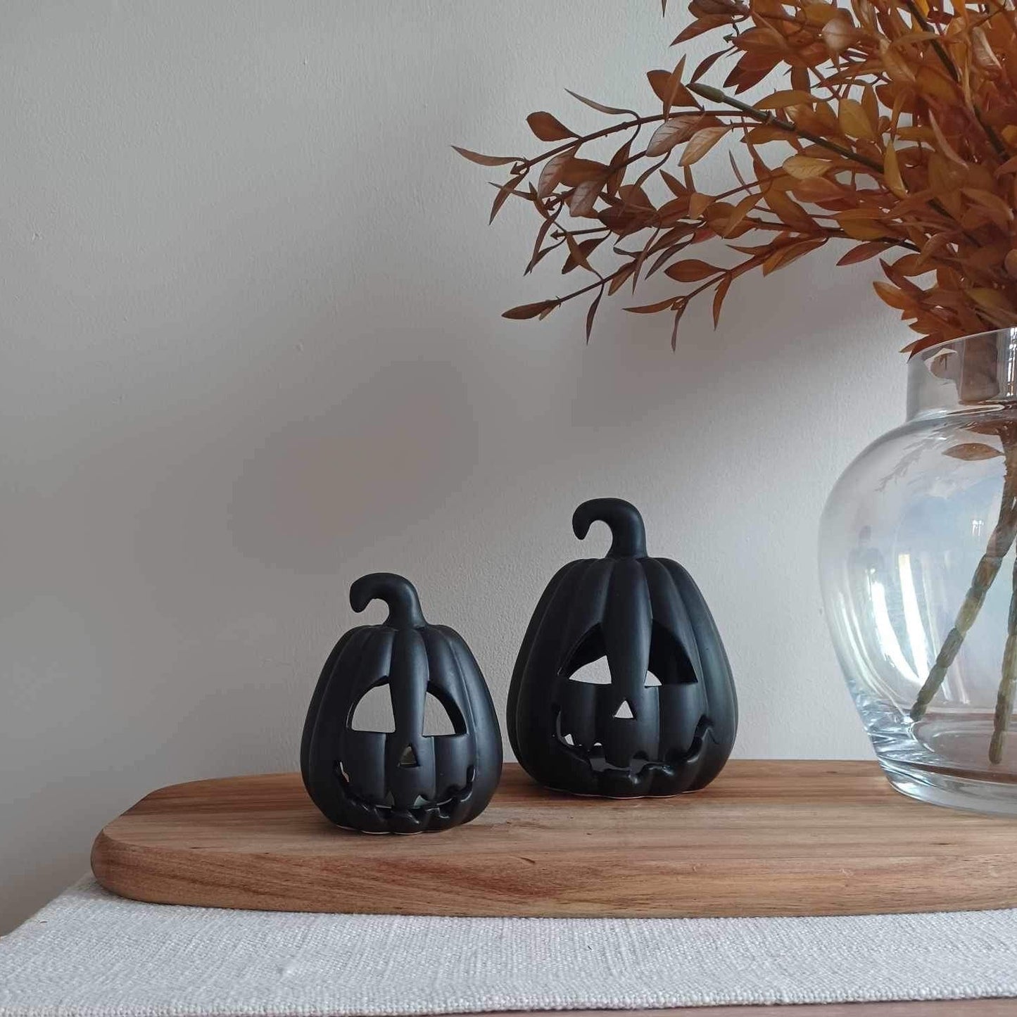 Black Pumpkin Lanterns.